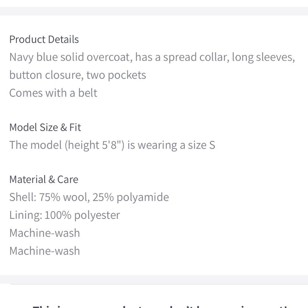 MANGO Navy Blue Belted Wool Trench Coat Dark Navy Flap Overcoat XXS— Fits XS too - Picture 16 of 17
